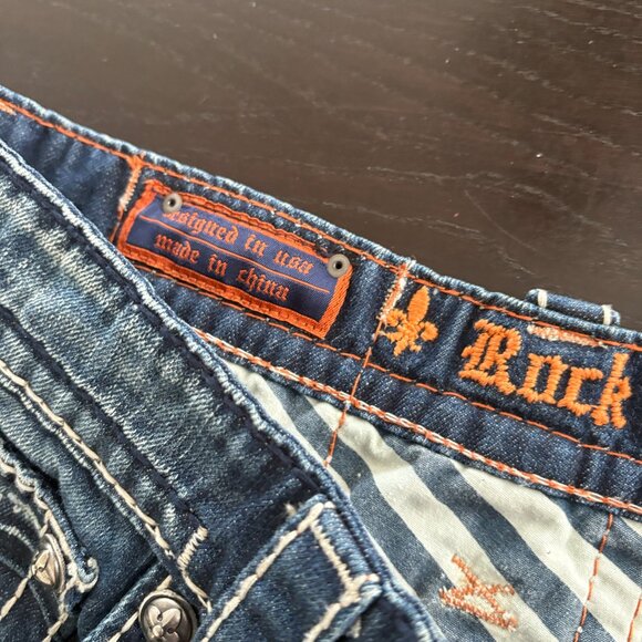 Mens Rock Revival Karl Denim Jeans 36 X 30 - Picture 5 of 11